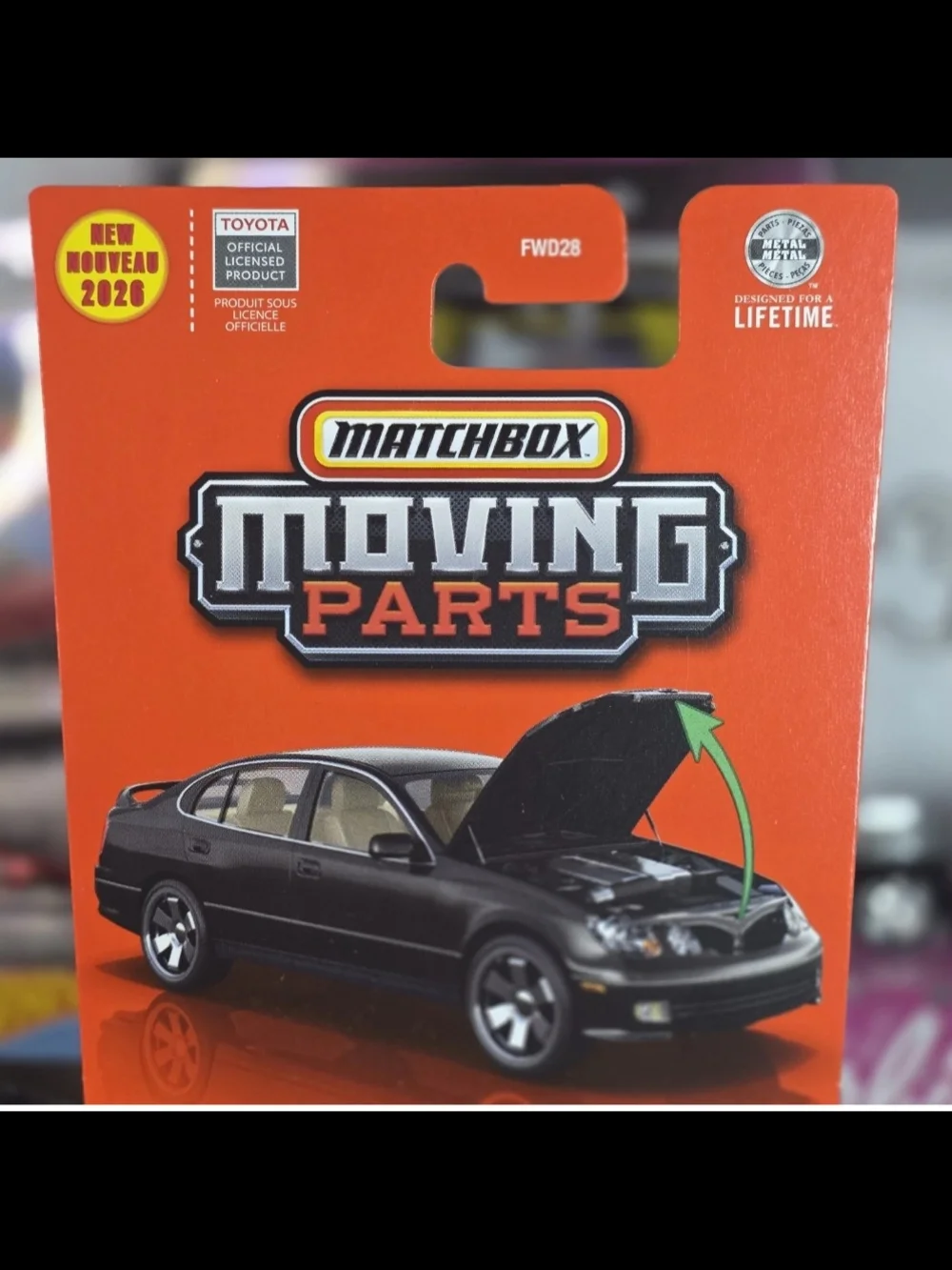 Matchbox Moving Parts 2004 Lexus GS400 Toy Car - Black